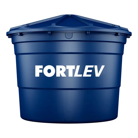 Tanque de agua Fortlev Reservatórios Caixa d'água vertical polietileno 5000L azul de 2 m x 2.45 m