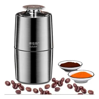 Moedor Triturador De Caf&eacute; El&eacute;trico Sokany Inox Cor Plateado Gr&atilde;os Temperos 127v