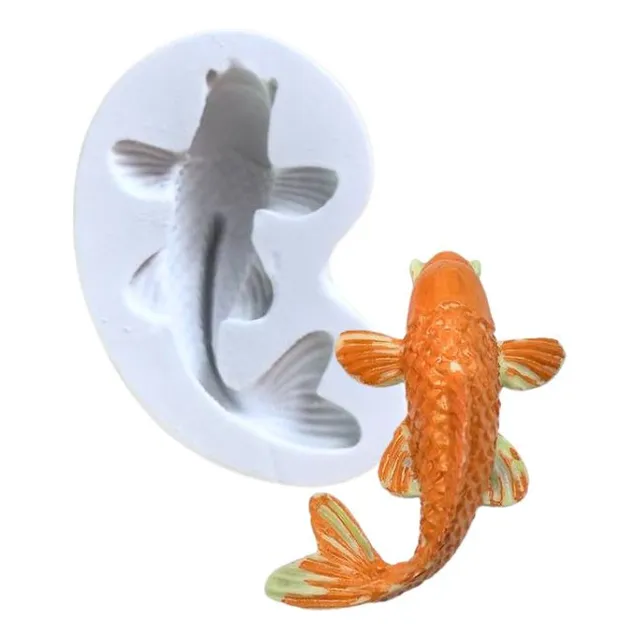 Molde De Silicone Peixe Pasta Americana Confeitaria Biscuit
