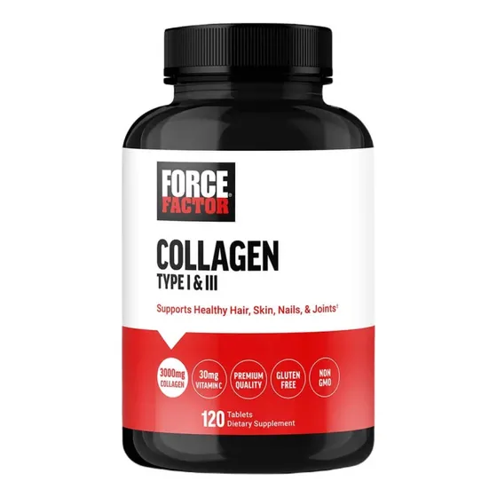 Colágeno Tipo I & Iii Force Factor  120 Tabletas
