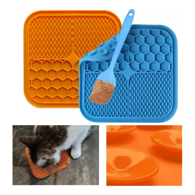 Alfombra Lamer Perro Gato Silicon Antiestres C/espatula 15cm