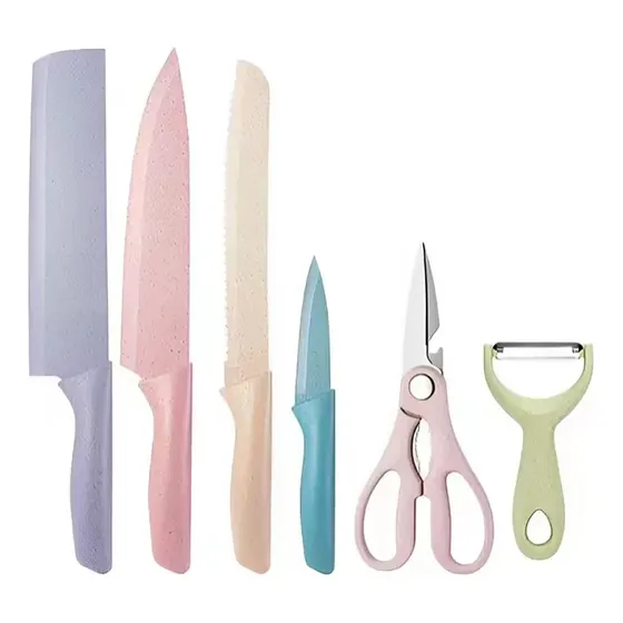 Set De Cocina 6 Pza De Colores Evdrtverh Er-0278