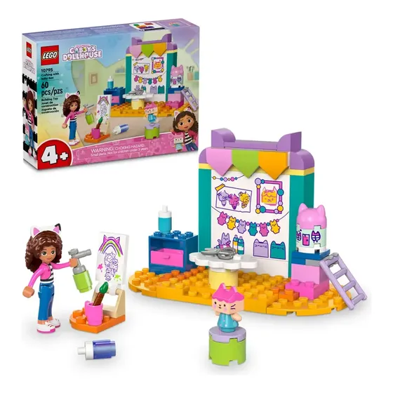 Juguete Bloques Lego Gabby Creaciones Con Bebe 60pcs Febo