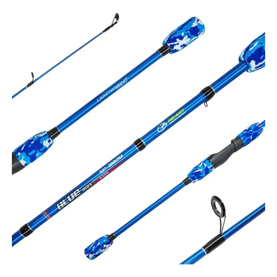 Caña Beast Blue Max 1.80m Spinning 2 Tramos 6-12 Lb 8-25g