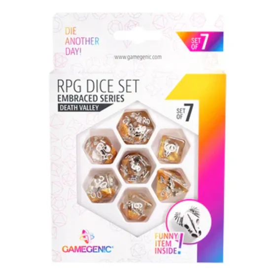 Set 7 Dados Rol Embraced Death Valley
