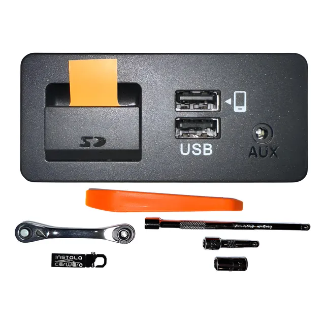 Mazda Carplay/aa Módulo Alámbrico Usb-a + Kit Instalación