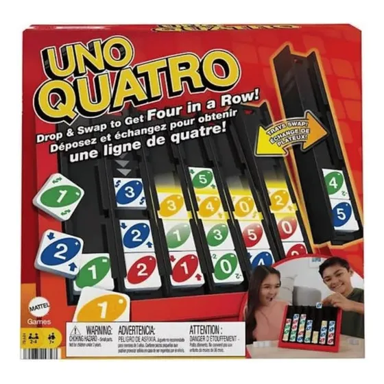 Juego Divertido De Mesa Uno Quatro Para Toda La Familia