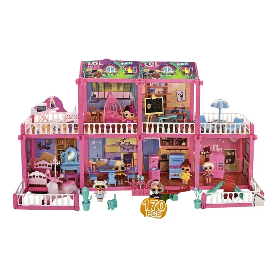 Casa De Muñecas Lol Modelo Fashion Sorpresa 170 Pc