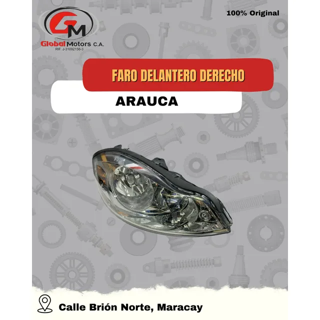Faro Derecho Chery Arauca