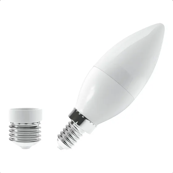 Kit 3 Lâmpada Led Luminatti P/ Lustre Vela Leitosa 6w Bivolt