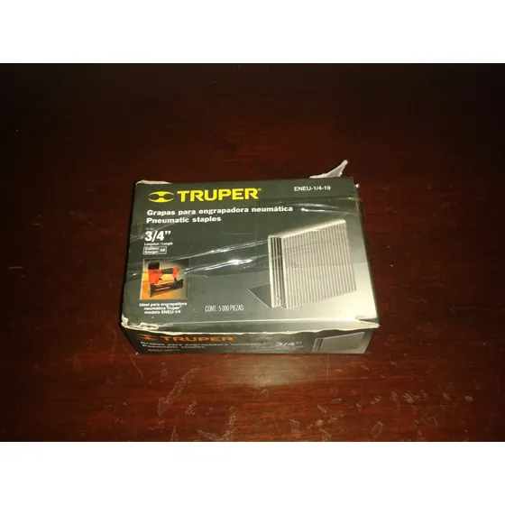 Grapas Para Engrapadora Neumatica 3/4 Truper, Nueva.