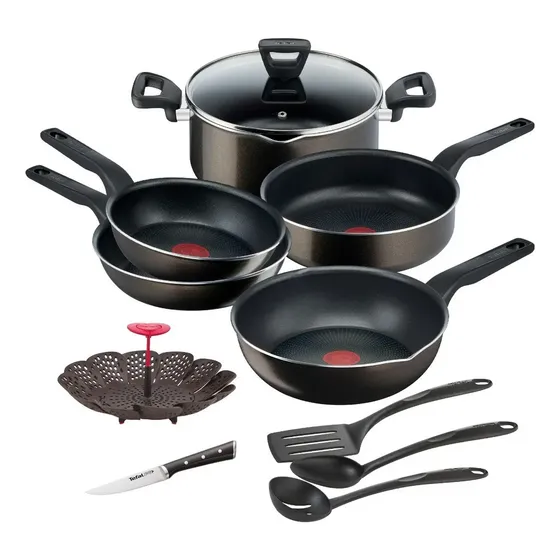 Batería de Cocina de 11 piezas XL Force, T-Fal C3849182