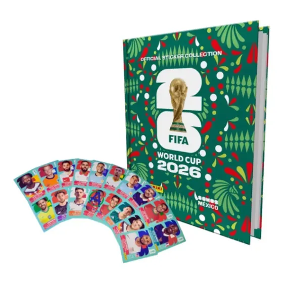Álbum Mundial 2026 + 50 Estampas Pasta Dura Panini Fútbol