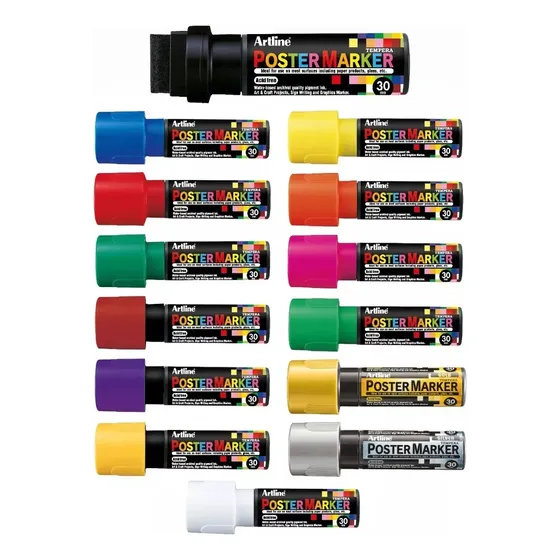 Marcador De Tempera Artline Poster Marker Epp-30 - 30mm