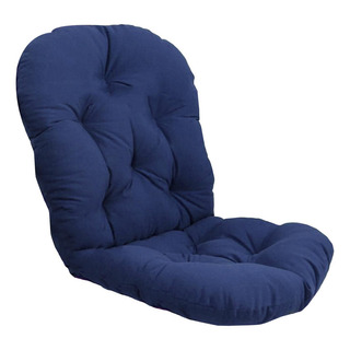 Conjunto De 2 Almofadas Giratórias De Vime Texturizado Azul Conjunto De 2 Almofadas Giratórias De Vime Texturizado Azul