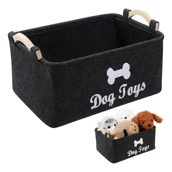 Cesta De Fieltro Para Guardar Juguetes Y Accesorios Para Mas