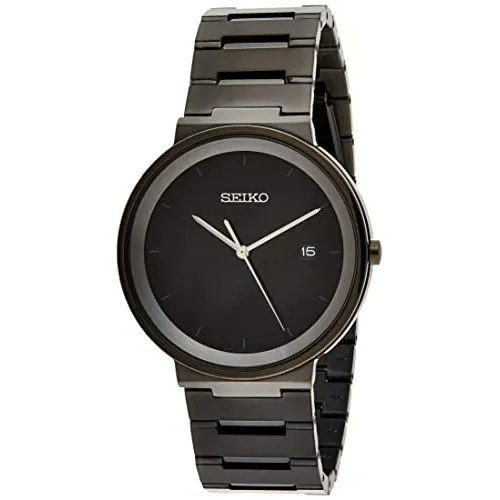 Seiko Mens Esencial Contemp Negro Ion 553ry