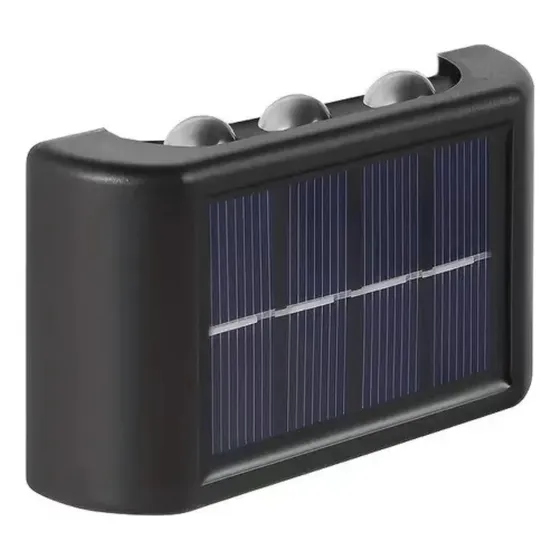 Lampara Solar Escaleras Pared Luz Calida Exterior Decorativa