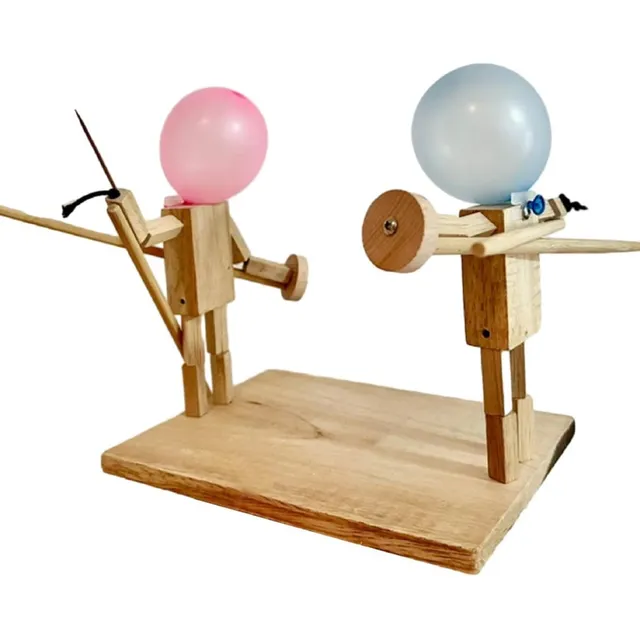 Batalla De Marionetas - Esgrima - Muñecos De Madera