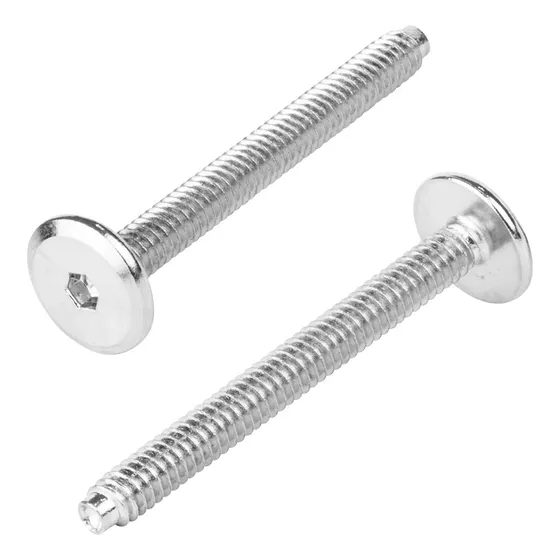 Tornillo Conector Union Niquelado Muebles 6cm X 1/4 1200 Uds