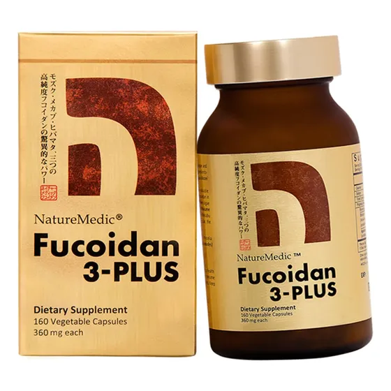 Suplemento Naturemedic Fucoidan 3-plus Brown Seaweed 160 Cáp