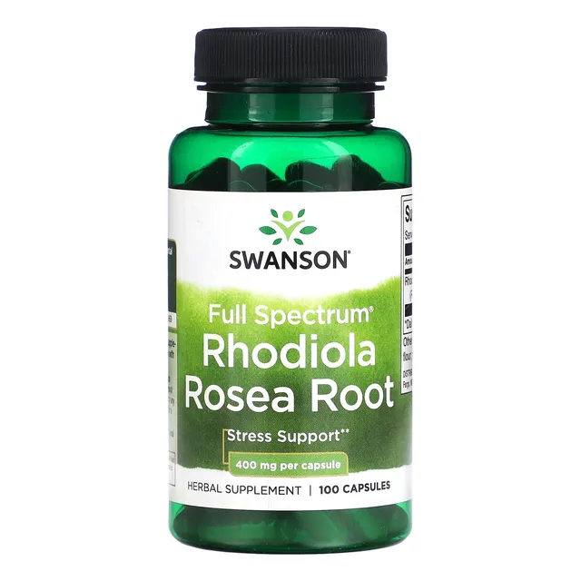 Rhodiola Rosea Root 400mg 100 Cápsulas Swanson