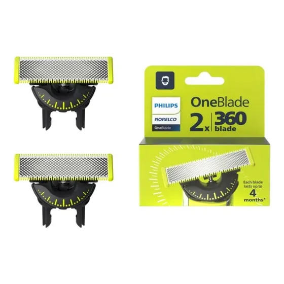 Repuesto Maquina Afeitar Philips Norelco Oneblade 360 2 Pack