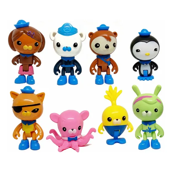 Octonautas Figuras Set 8 Muñecos Articulados  Kwazii Dashi