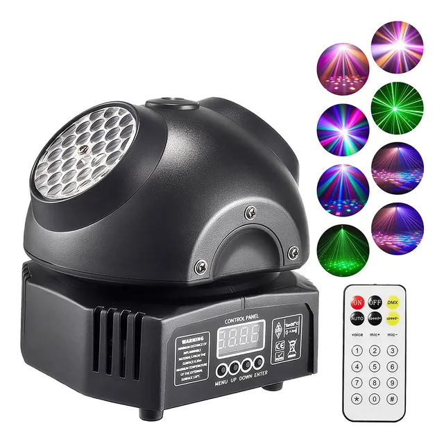 Cabeza Móvil Led Dj Luz De Escenario Para Fiestas Y Eventos