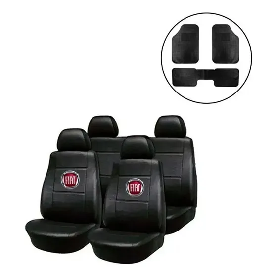 Funda Cubre Asiento Cuerina Fiat Palio Duna Mas+ Alfombra 3p