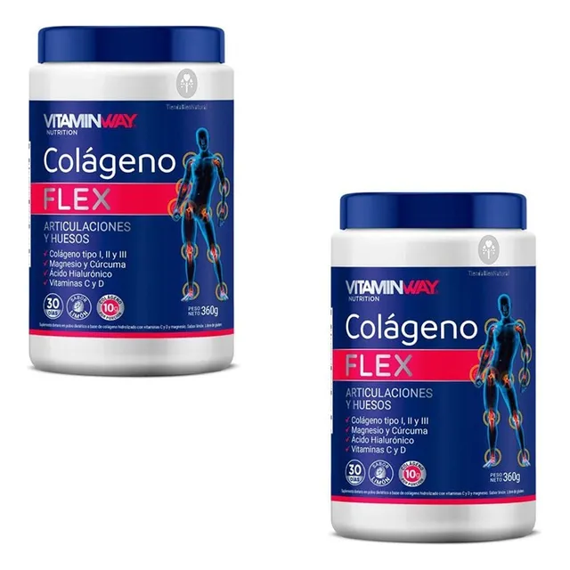 Colágeno  Articulaciones  X 360g Flex Vitamin Way Promo X 2