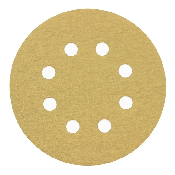 Lija 5 Pulgadas Para Lijadora Orbital 8 Agujeros Pack 15 Pza