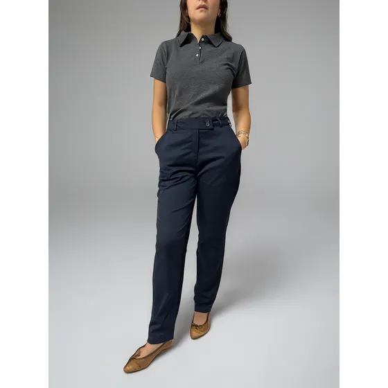 Pantalón Largo Mujer Rm Stilo Tipo Dickies Marino Uniforme