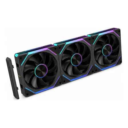 Kit Fan Magnético 3 Em 1 Obsid Unifan Argb 120mm Linkforge Preto