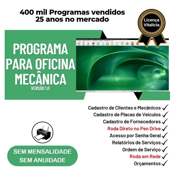 Programa Ordem De Serviço Oficina Mecânica V1.0