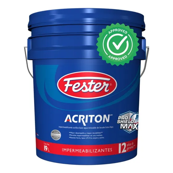 Fester Acriton 12 Años Proshield Max Rojo 19 ¡seca En 30min
