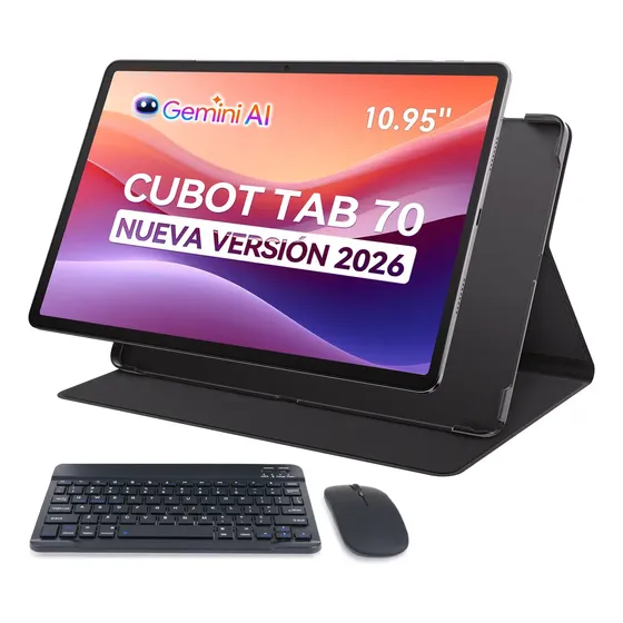 Tablet Cubot Tab 70 RAM 16GB ROM 128GB 10.95'' Android 14 Dual SIM Llamada Gris