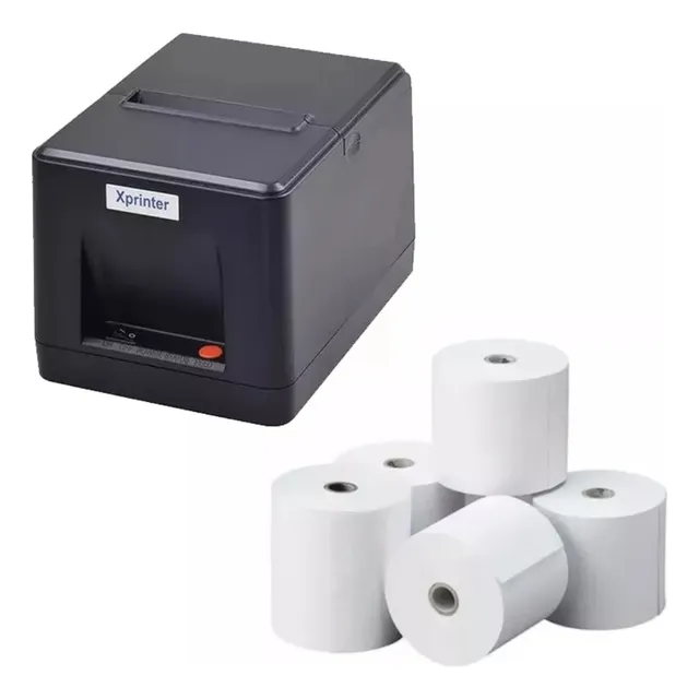 Impresora Térmica Pos 58mm De Alta Velocidad + 8 Rollos