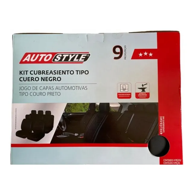 Fundas Cubreasientos Autos 4 Cuerpos Pvc 9 Pcs 
