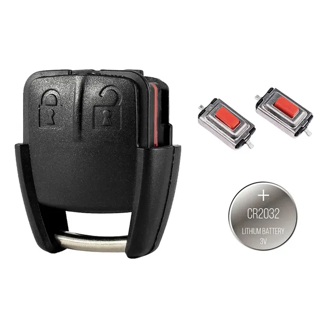 Kit Capa Controle Chave Celta Astra Agile Prisma 2 Botões