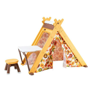 Teepee Kid's Time Con Mesa Y Banco Para Niños Teepee Kid's Time Con Mesa Y Banco Para Niños