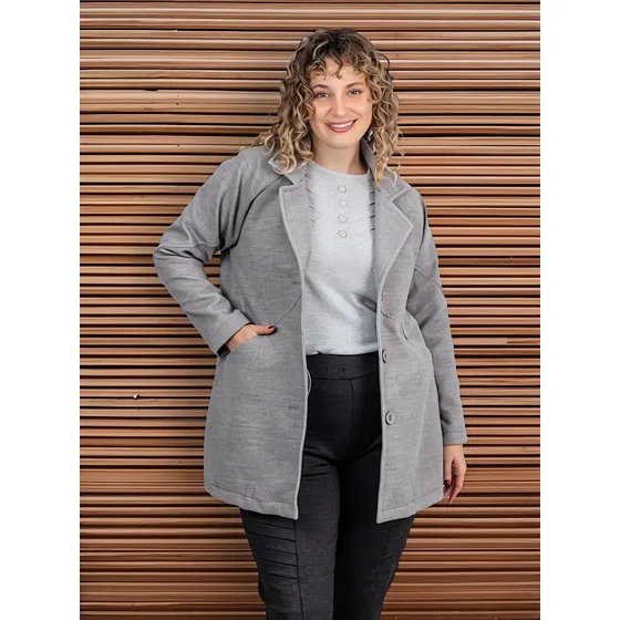 Saco Paño Mujer Onara Iris Invierno Abrigo Talle Grande