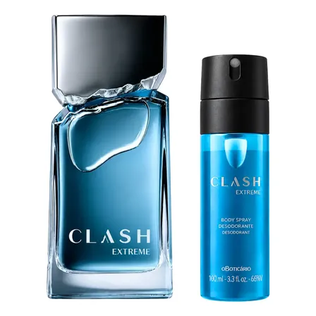 Kit Clash Extreme Perfume Masculino 100ml E Bodyspray 100ml