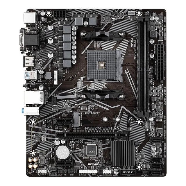 Tarjeta Madre Gigabyte A520m-s2h Am4 Micro-atx