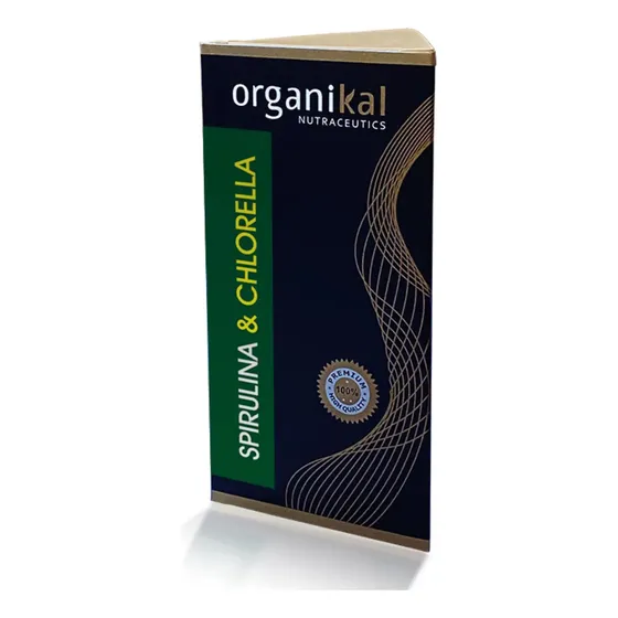 Spirulina + Chlorella Antioxidante 500mg X60caps Organikal