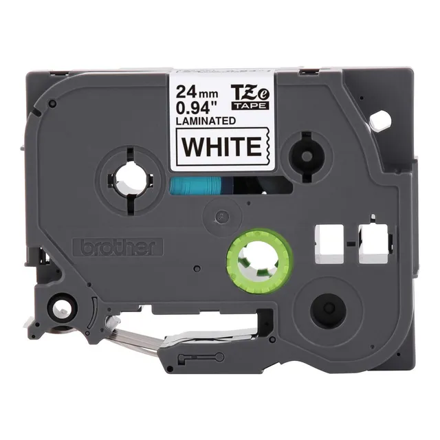 Cinta Brother Tze251 Negro Sobre Blanco Laminada 2.4cmx8 /vc