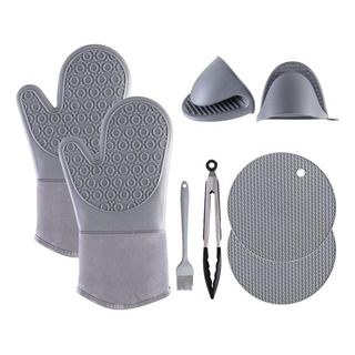 Guantes De Horno 8 En 1 De Silicona Resistente Al Calor Guantes De Horno 8 En 1 De Silicona Resistente Al Calor