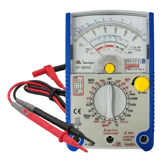 Multimetro Analogico Prof. Minipa Et-3021c Novo Et-3021a