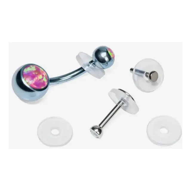 4 Discos De Silicona Curativos Piercing Anti Hiperplasia.