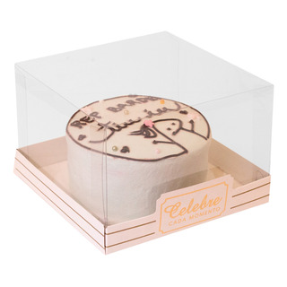 5 Caixas Bento Cake Celebre C/ Visor Presente C4596 Ideia 5 Caixas Bento Cake Celebre C/ Visor Presente C4596 Ideia